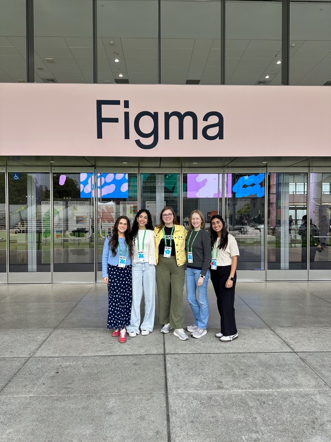 UDig team outside the Figma arch