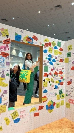 Sticky note wall at Config